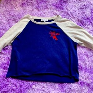 Cold lakes cropped long sleeve